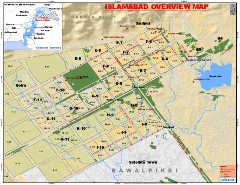 CDA Sectors, Islamabad